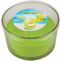 DUFTKERZE "Cocktail Edition" Mojito - Hellgrün, Naturmaterialien (13/8cm)