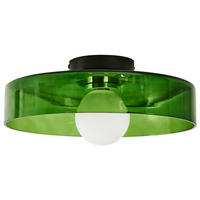 DECKENLAMPE Grün Luguse - Grün, Glas (35/35/12cm) - Beliani