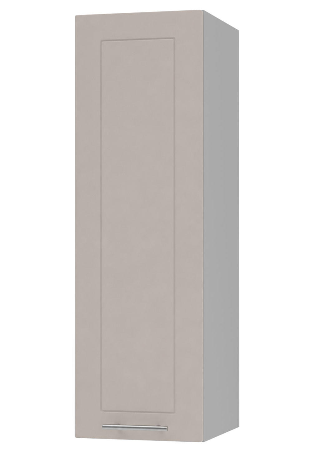 KÜCHENHÄNGESCHRANK Kvantum W4/30 Grau / Kaschmir Matt 30 / 32,5 / 96cm - Kaschmir/Grau, Holz/Holzwerkstoff (30/96/32.5cm) - Feldmann-Wohnen
