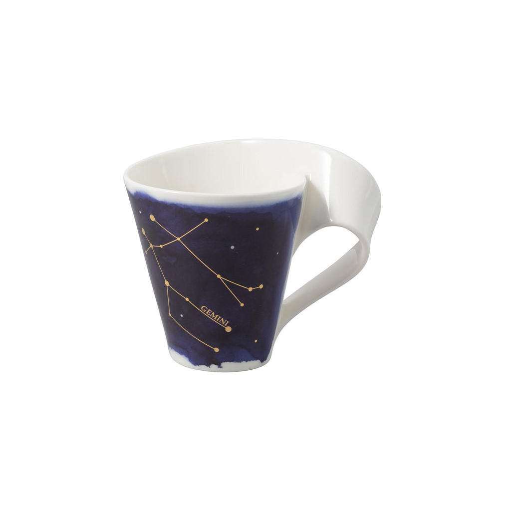 TASSE ZWILLING NewWave Stars weiß-blau 300 ml - Blau/Weiß, Keramik (0.3L) - Villeroy & Boch