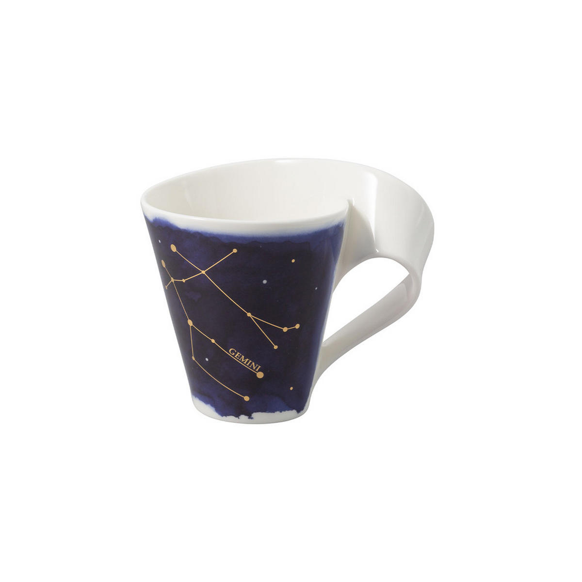 TASSE ZWILLING NewWave Stars weiß-blau 300 ml - Blau/Weiß, Keramik (0.3L) - Villeroy & Boch