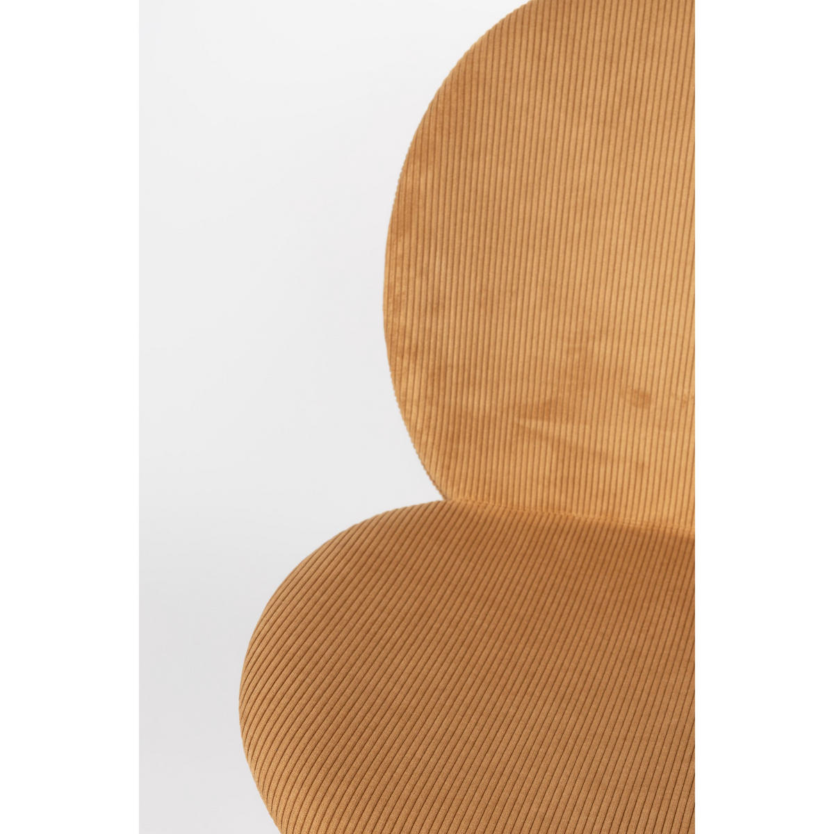 ESSZIMMERSTUHL Bonnet Ockergelb - 2 er Set - Gelb, Textil (45/84/53cm) - Zuiver