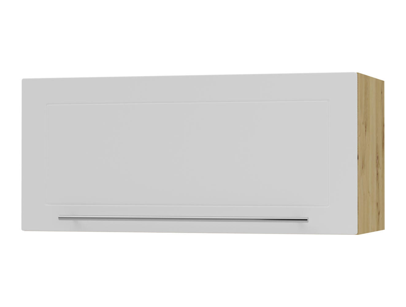 Feldmann-Wohnen Klapphängeschrank Weiß, Eiche Artisan 80x36x32.5 cm