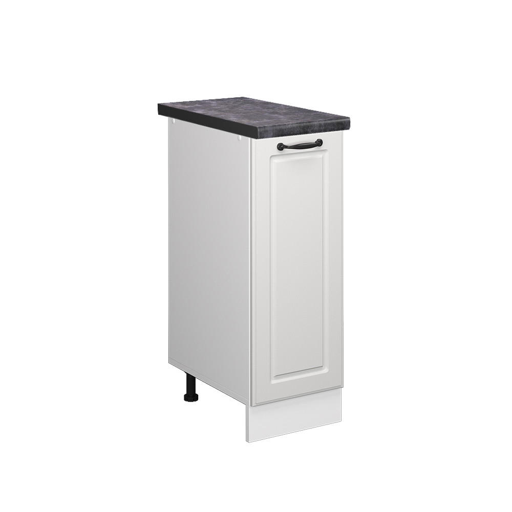 APOTHEKERSCHRANK R-Line Weiß Landhaus 30 cm, AP Anthrazit - Creme/Weiß, Holzwerkstoff (30/81.6/60cm) - Vicco