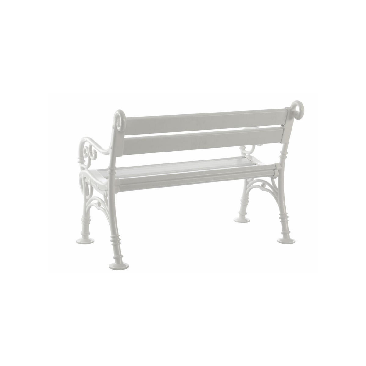 GARTENBANK Curacao 2 Sitzer Weiß 85 x 115 x 60 cm Witterungskunststoff & UV Beständiger Kunststoff - Weiß, Kunststoff (115/85/60cm) - PROREGAL