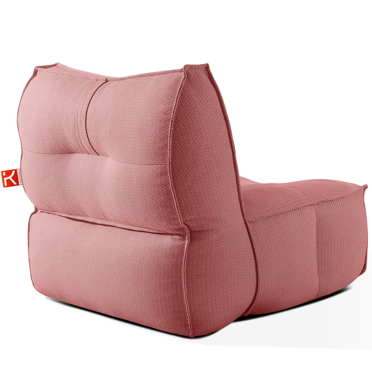GARTENLOUNGE-SET LOVIA, Möbel-Set, Rot/Weiß - Rot, Textil - KONSIMO®