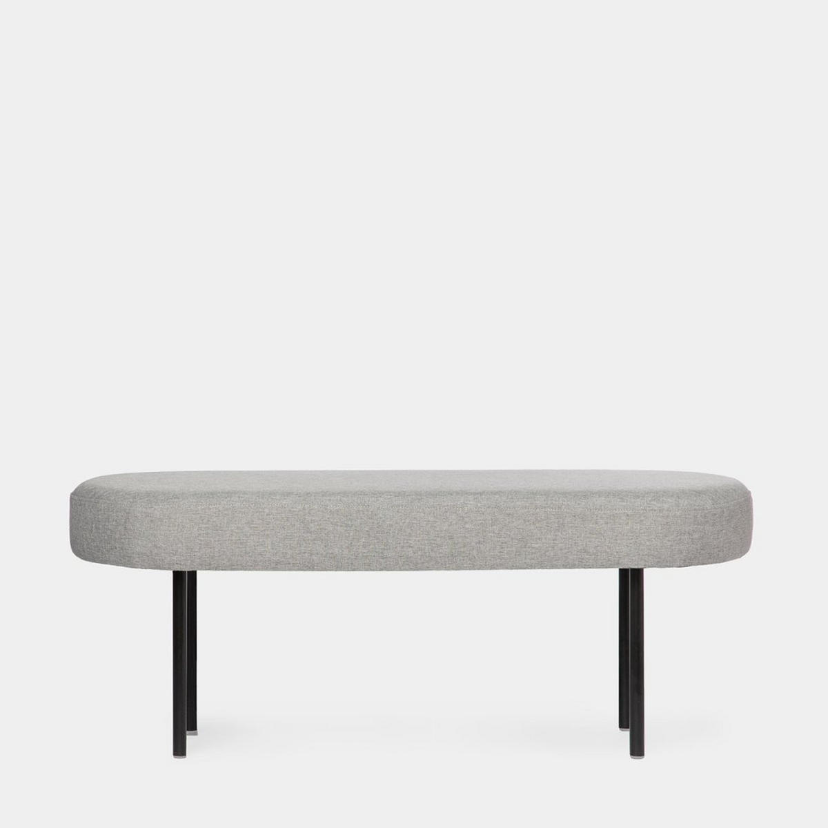 BANK Mena Grau 97 cm x 38 cm - Grau, Textil (97/38/35cm)