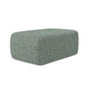 POUF Strukturstoff Stoff Grün - Schwarz/Hellgrün, Kunststoff/Textil (102/40/62cm) - Makamii
