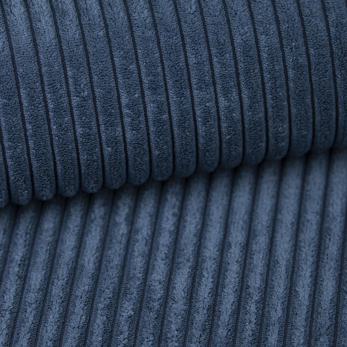 BETTSOFA MOSINE Blau Kordstoff mit Schlaffunktion - Blau, Textil (281/87/98cm) - MASSENO