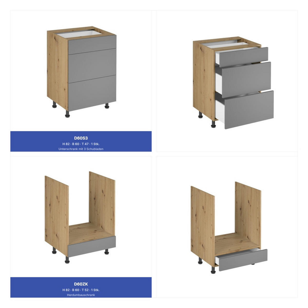 KÜCHENZEILE 300 cm - Langen KL29-M300 - in Beige/Matt - Beige, Holz (300/212/58cm)
