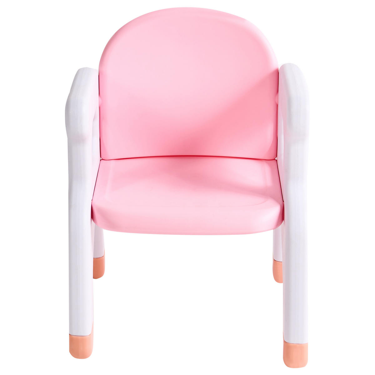 KINDERTISCH mit Stühlen Rosa Bollon - Pink/Weiß, Kunststoff (79/50/48cm) - Beliani