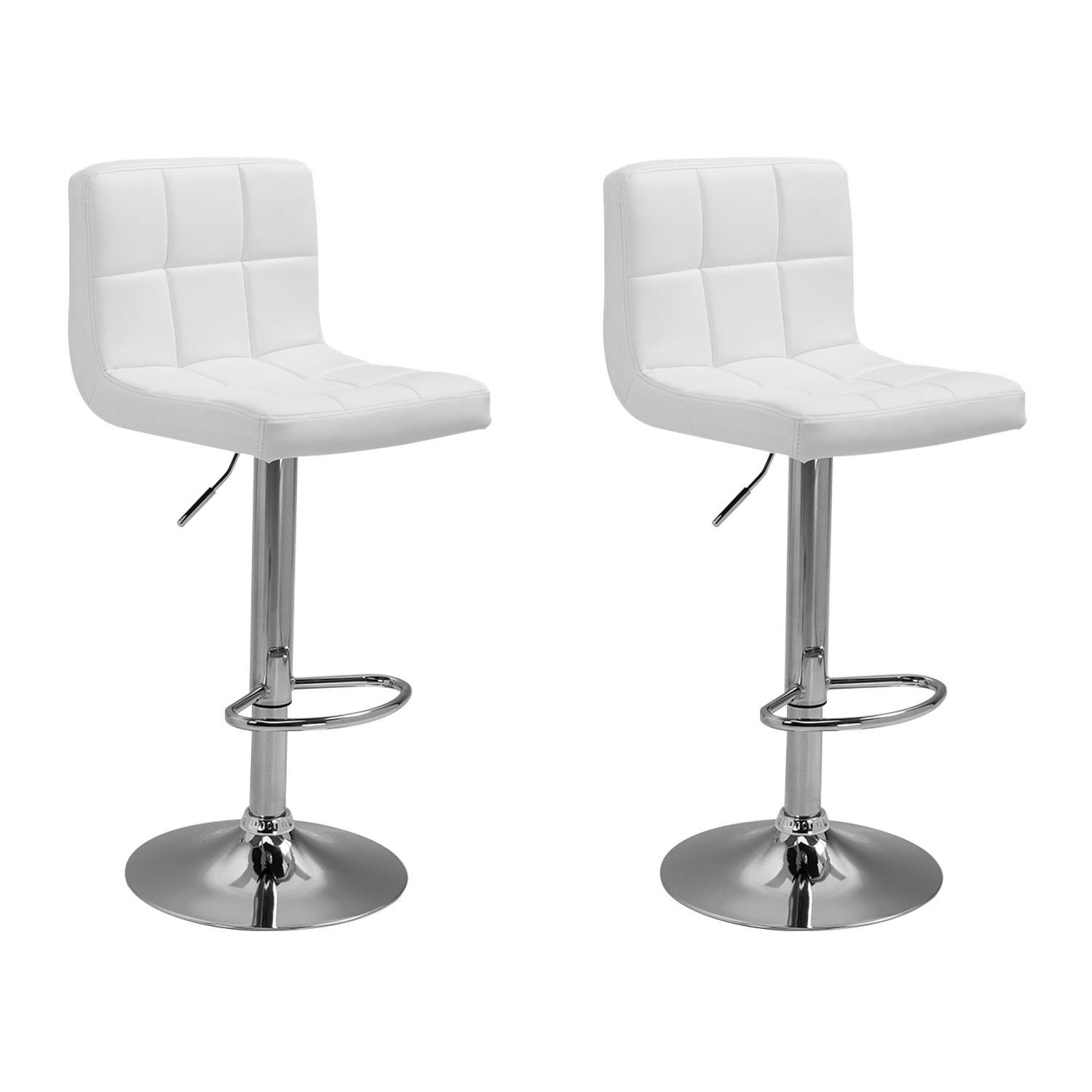 BARHOCKER Mike Weiß 2er-Set - Weiß, Kunststoff (39/106/46.5cm) - Happy Garden