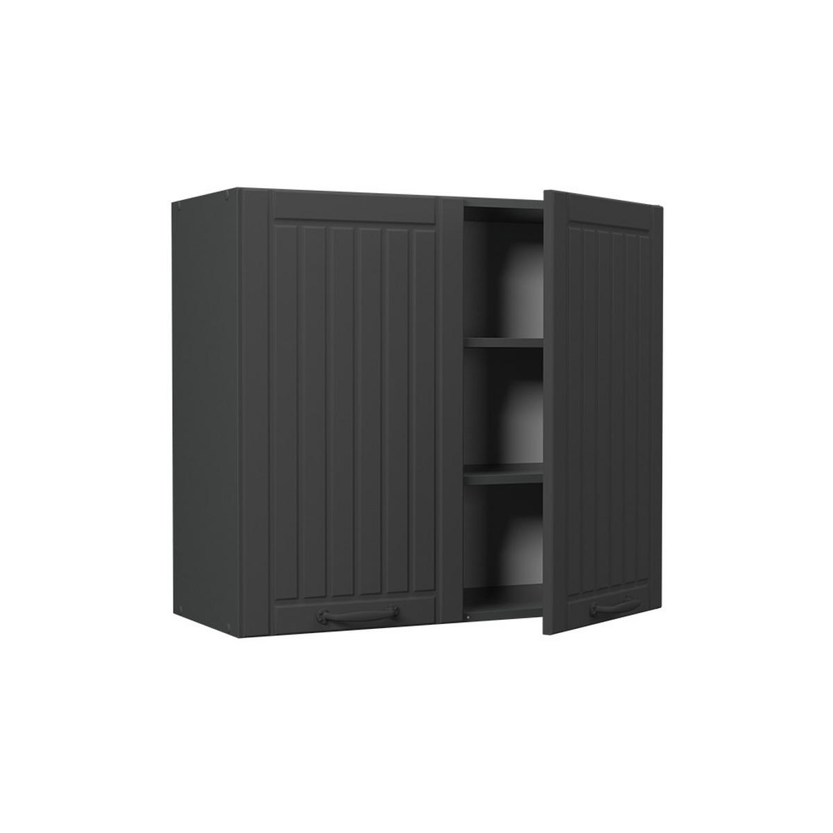 HÄNGESCHRANK Fame-Line, Dunkelgrau/Anthrazit, 80 cm - Dunkelgrau/Anthrazit, Holzwerkstoff (80/72/34.1cm) - Vicco