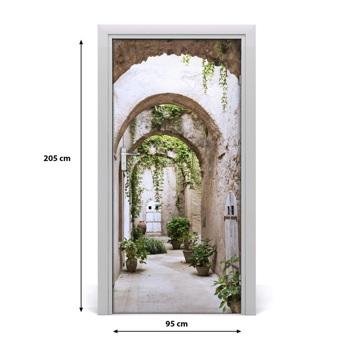 TÜRAUFKLEBER 95x205 cm Dekorativ für Türen - Lila, Kunststoff (95/205/0.01cm) - TULUP