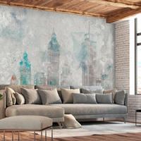 SELBSTKLEBENDE FOTOTAPETE 196/140 cm - Multicolor/Grau, Kunststoff/Textil (196/1cm) - KUNSTLOFT