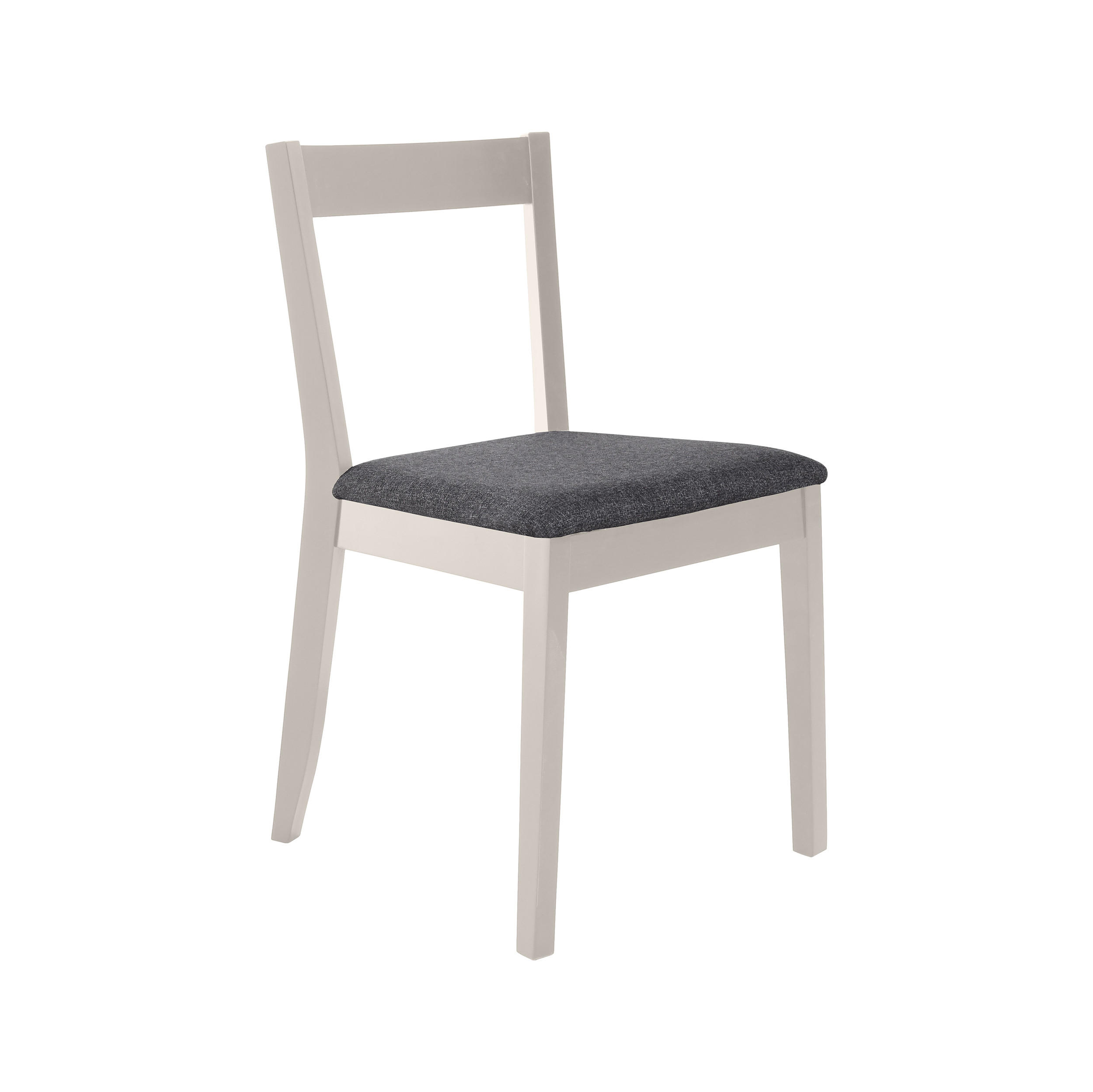 STUHL Moden mit kaschmirfarbenen Holzbeinen, Polsterstuhl, Anthrazit - Kaschmir/Anthrazit, Holz (45/84/45cm) - Beautysofa