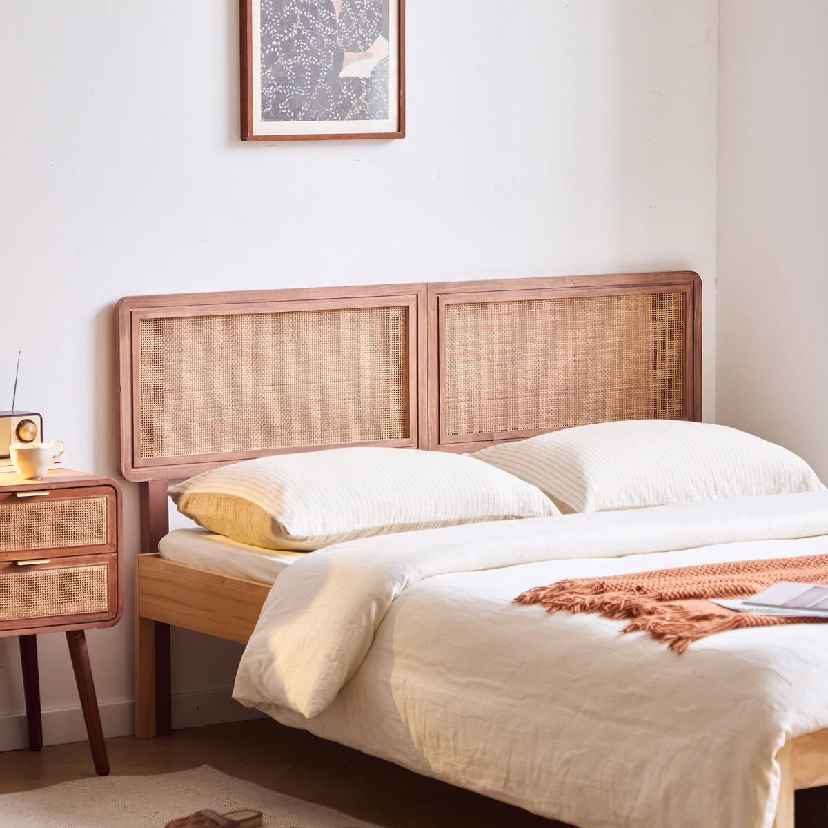 BETTKOPFTEIL Rechteckig Braun 160 x 4 x 108.5 (cm) - Braun, Holz (160/95.5/4cm) - Nordlys