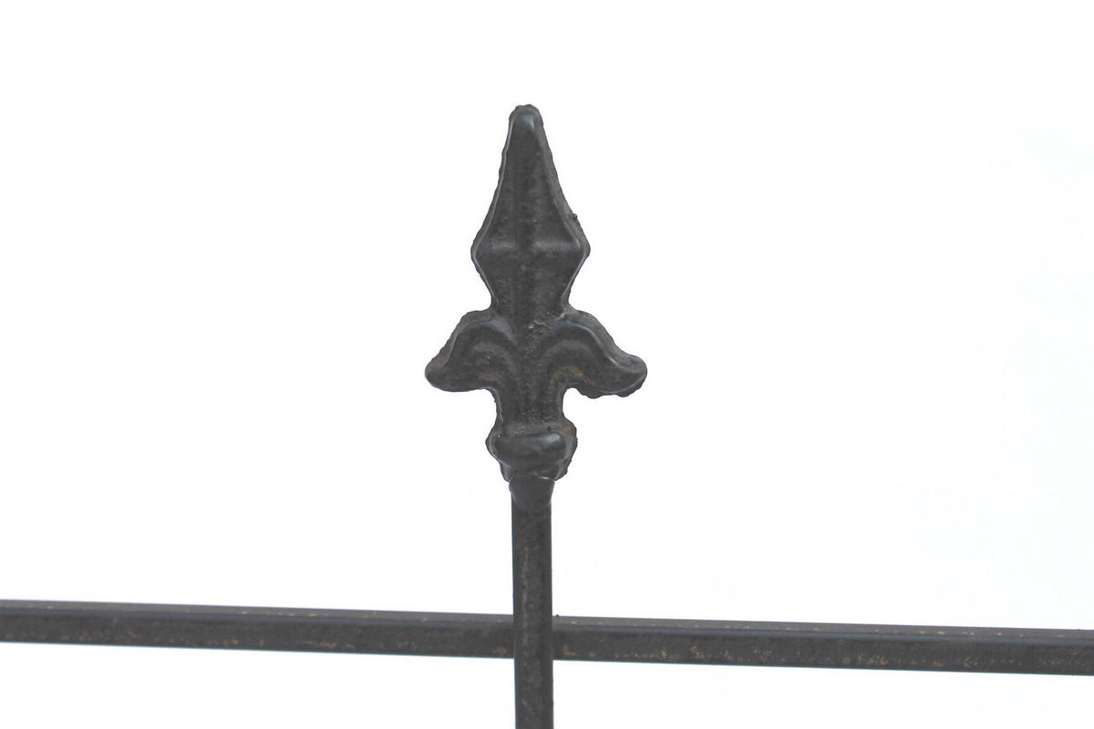 STECKZAUN Perugia aus Metall Schwarz 75 cm - Schwarz, Metall (75/68/1.5cm) - DanDiBo