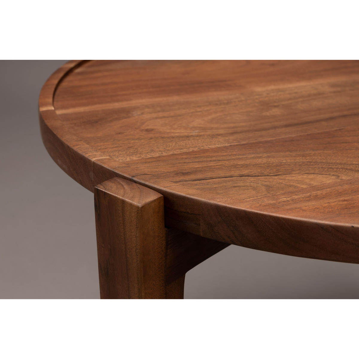 COUCHTISCH Shane Rund 59 cm - Braun, Holz (59/59/40cm) - Dutchbone