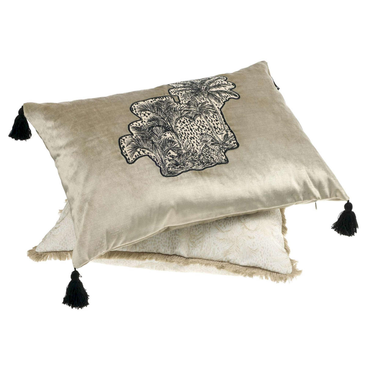 KISSENHÜLLE PALMS - Creme, Textil (50/50cm) - Sportalm Kitzbühel