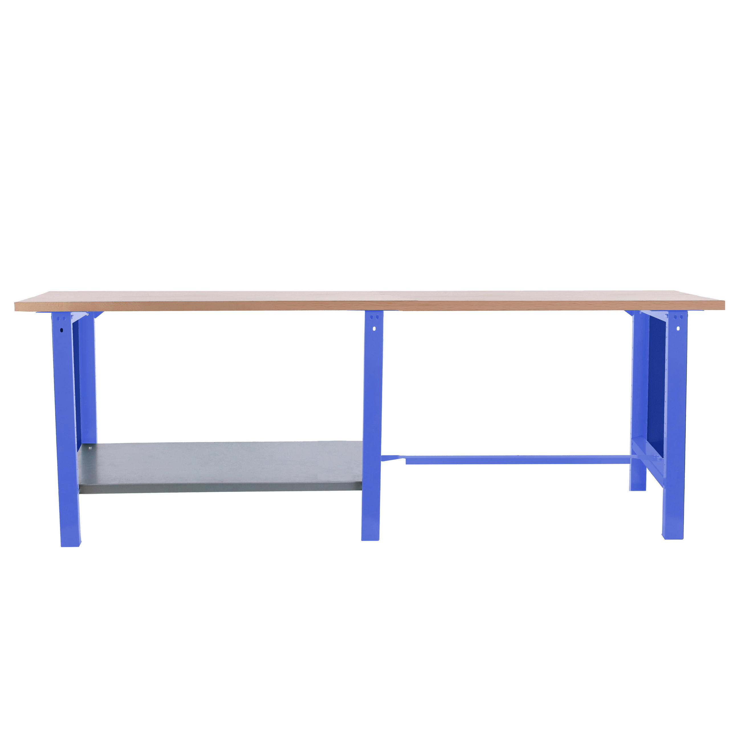 WERKBANK Buffalo Wood HxBxT 86,5 x 210 x 75 cm Traglast 1000 kg Blau - Blau, Metall (210/86.5/75cm) - PROREGAL
