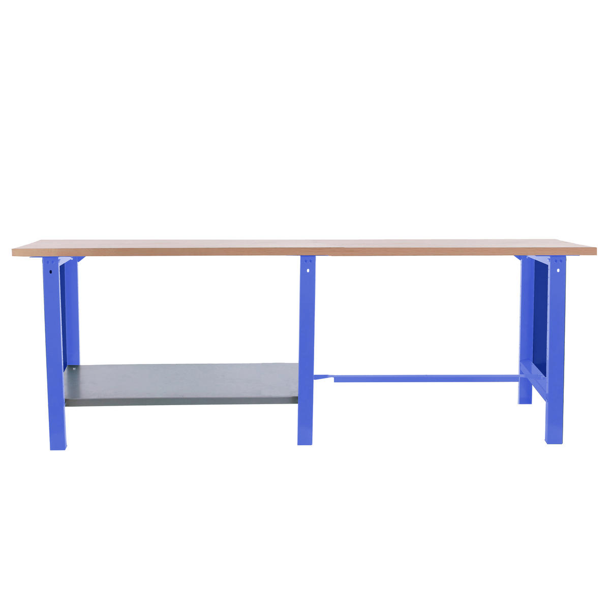 WERKBANK Buffalo Wood HxBxT 86,5 x 210 x 75 cm Traglast 1000 kg Blau - Blau, Metall (210/86.5/75cm) - PROREGAL