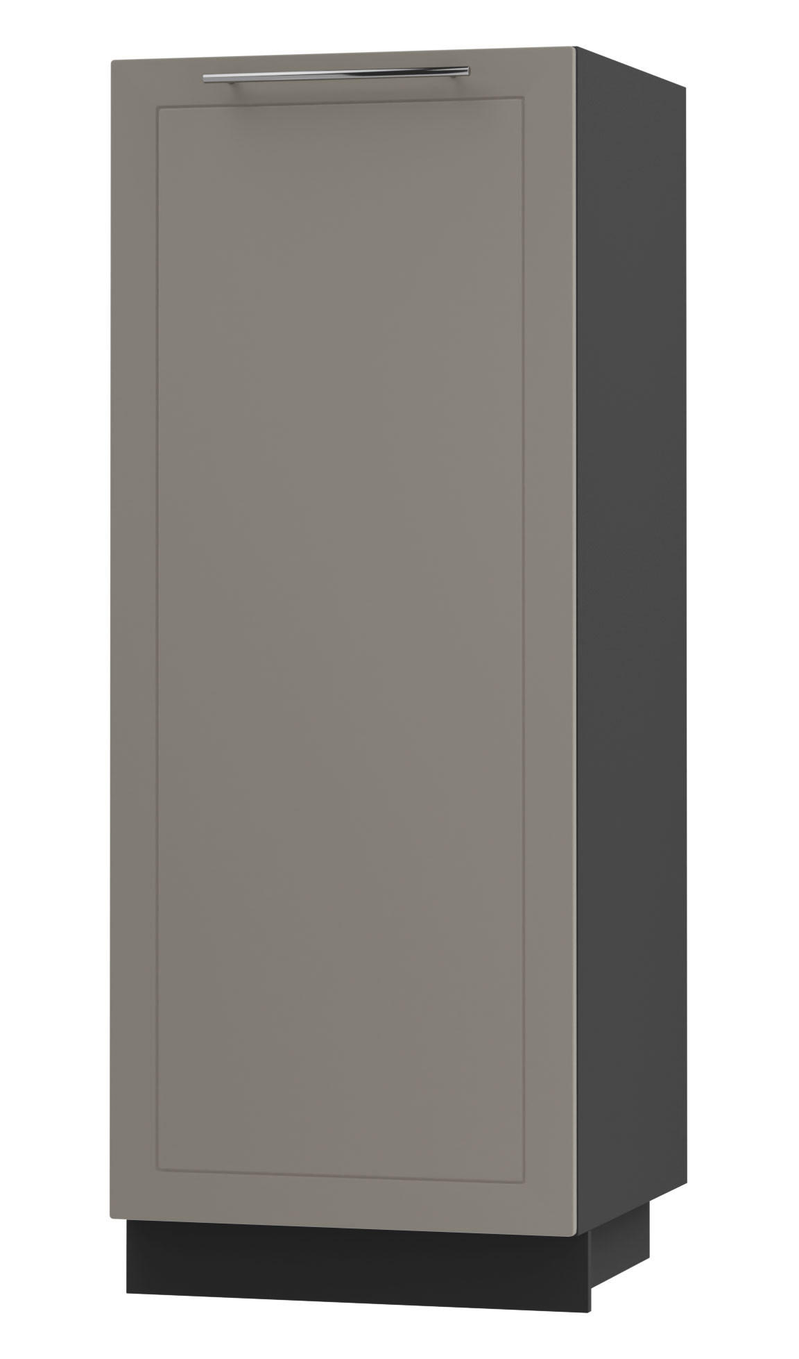 GESCHIRRSCHRANK Kvantum D5D/60/154 Beige Matt / Schwarz Matt 60 / 59 / 154cm - Beige/Schwarz, Holz/Holzwerkstoff (60/154/59cm) - Feldmann-Wohnen