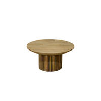 COUCHTISCH rund aus Teakholz 80cm, braun - Braun, Holz (80/80/36cm) - Livingfurn