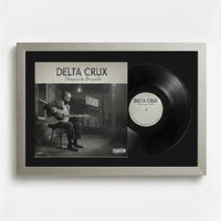 SCHALLPLATTEN BILDERRAHMEN 40/60 2er Set - Platinfarben, Holz (60/40cm) - K-Möbel