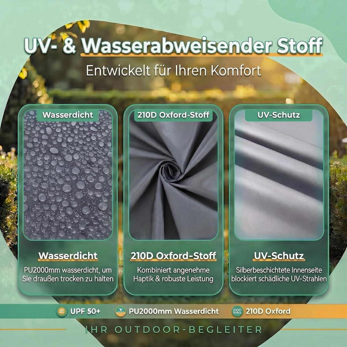 FALTPAVILLON 3x3m mit 4 Seitenwänden, wasserdicht und winterfest in grau - Grau, Textil (300/260/300cm)