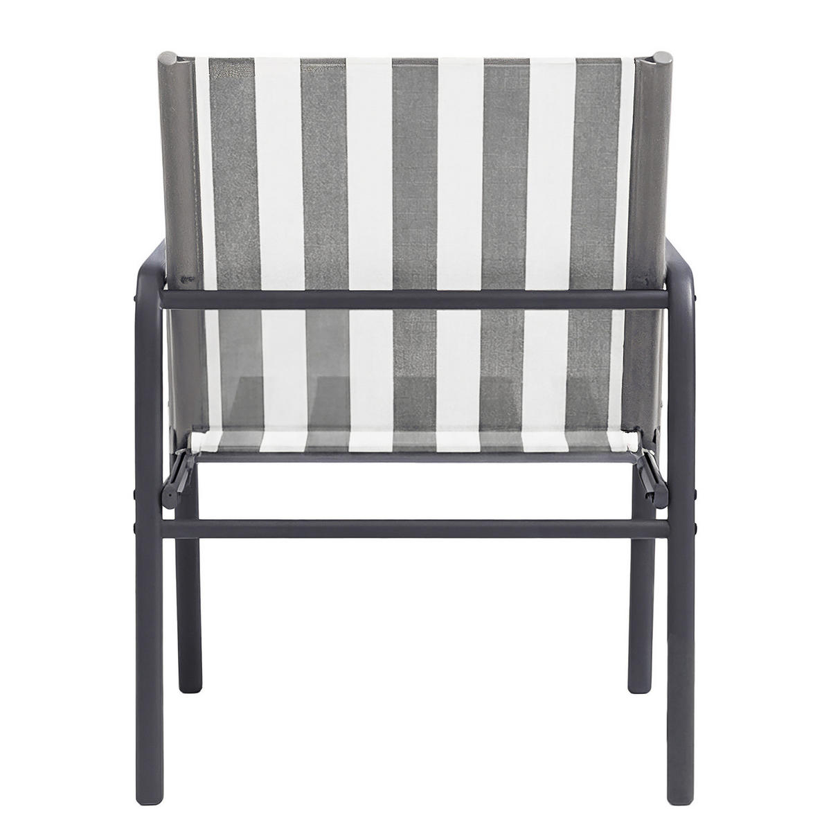 SITZGRUPPE - 5-teilig - Stahl - Weiß/Grau, Glas/Textil - home24