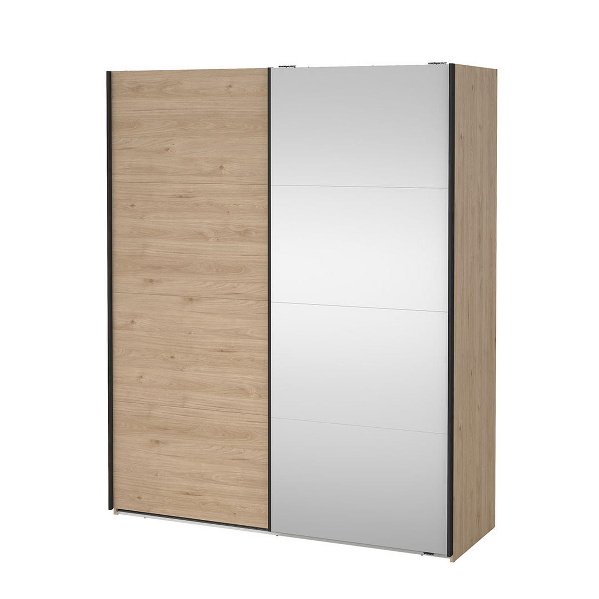 SCHIEBETÜRENSCHRANK, Bergamo, Eiche, Holzwerkstoff, 179 x 67 x 221 cm - Eichefarben, Holzwerkstoff (179/221/67cm) - ebuy24