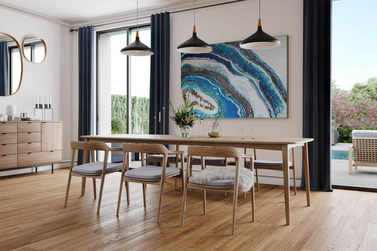 XXL ÖLGEMÄLDE 180/120 cm - Blau/Grau, Textil (180/120cm) - KUNSTLOFT