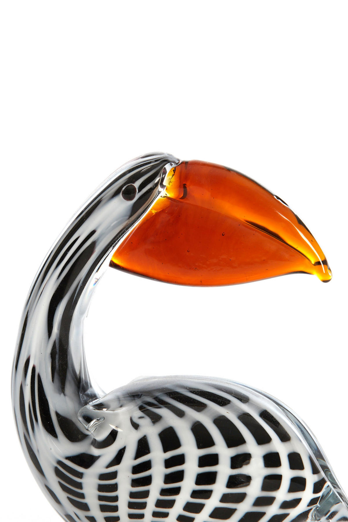 ORNAMENT Pelikan Schwarz 13/7/16,5 cm - Schwarz, Glas (7/16.5/13cm) - Light & Living