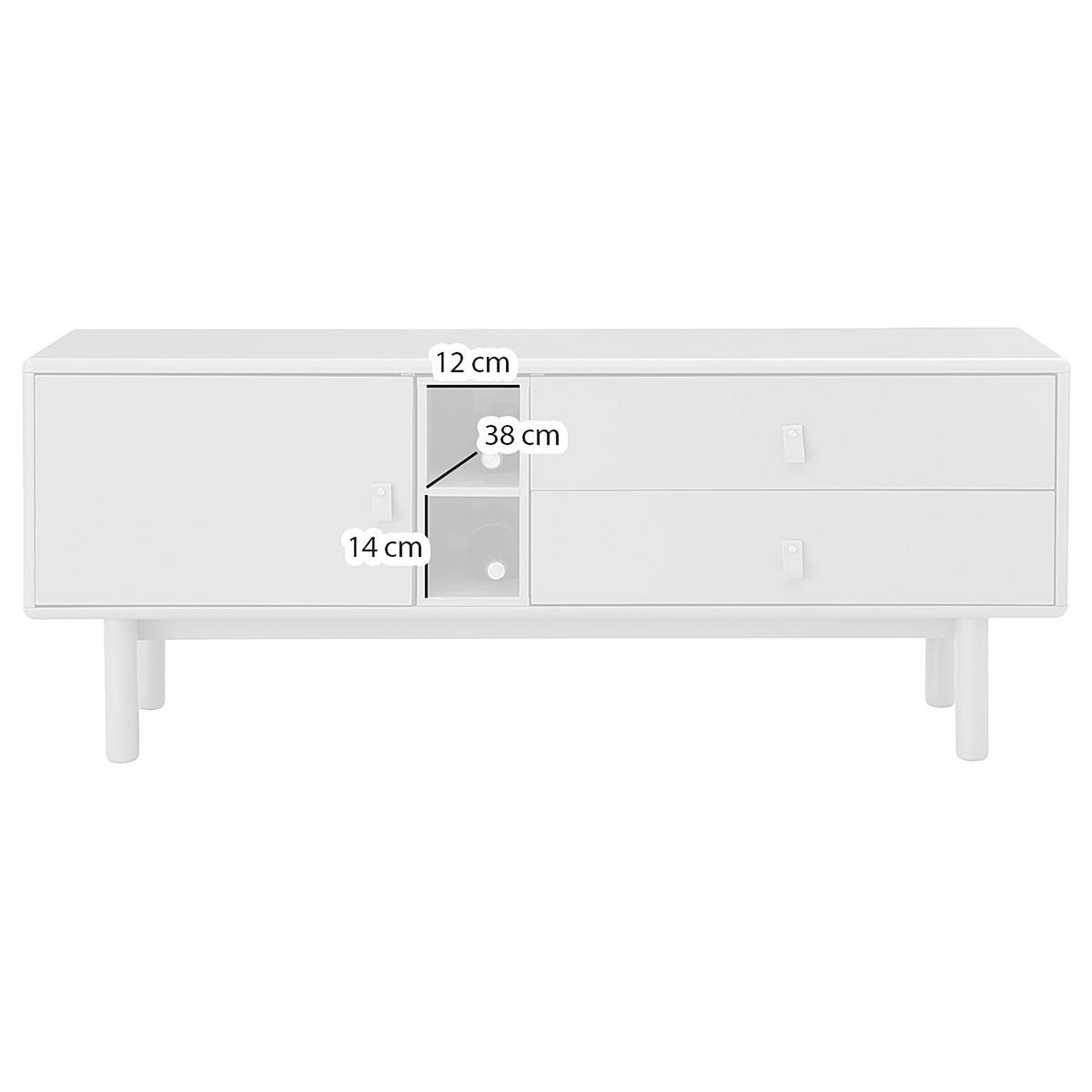 TV-LOWBOARD - 140 cm - Braun/Olivgrün, Holz/Holzwerkstoff (140/55/40cm) - home24