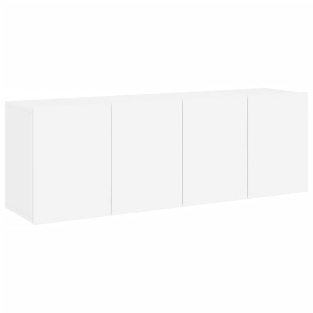 TV-WANDSCHRÄNKE 2er Set Weiss 60/30/41 Cm - Weiß, Holzwerkstoff (41/60/30cm) - vidaXL