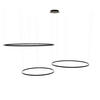 LED-HÄNGELEUCHTE 3er Ring Schwarz Ø 150 | 120 | 100cm - Schwarz, Metall (1.3/150/3.3cm) - s.luce
