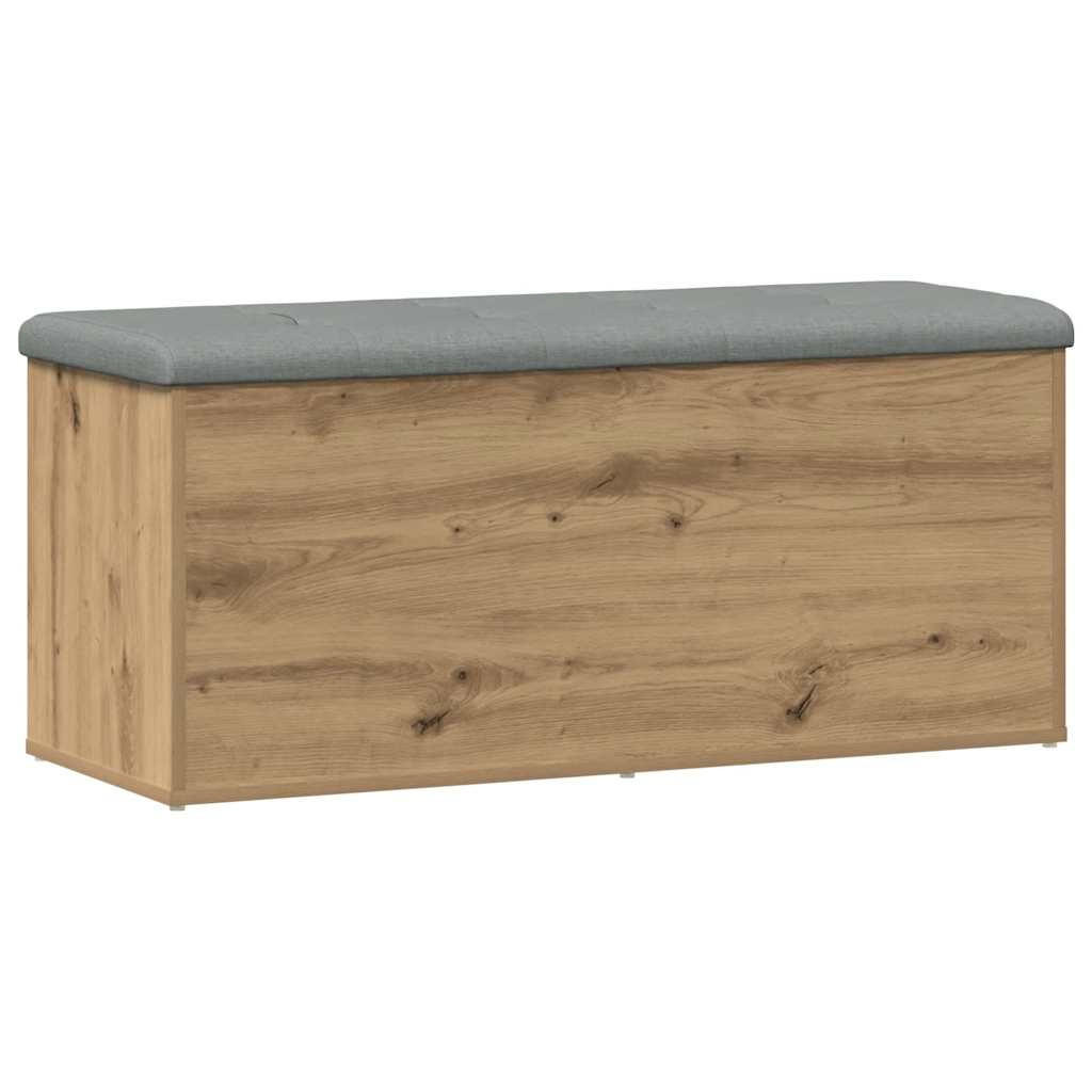AUFBEWAHRUNGSBANK Artisan-Eiche 102/42/45 Cm Holzwerkstoff - Braun, Holzwerkstoff (42/45/102cm) - vidaXL