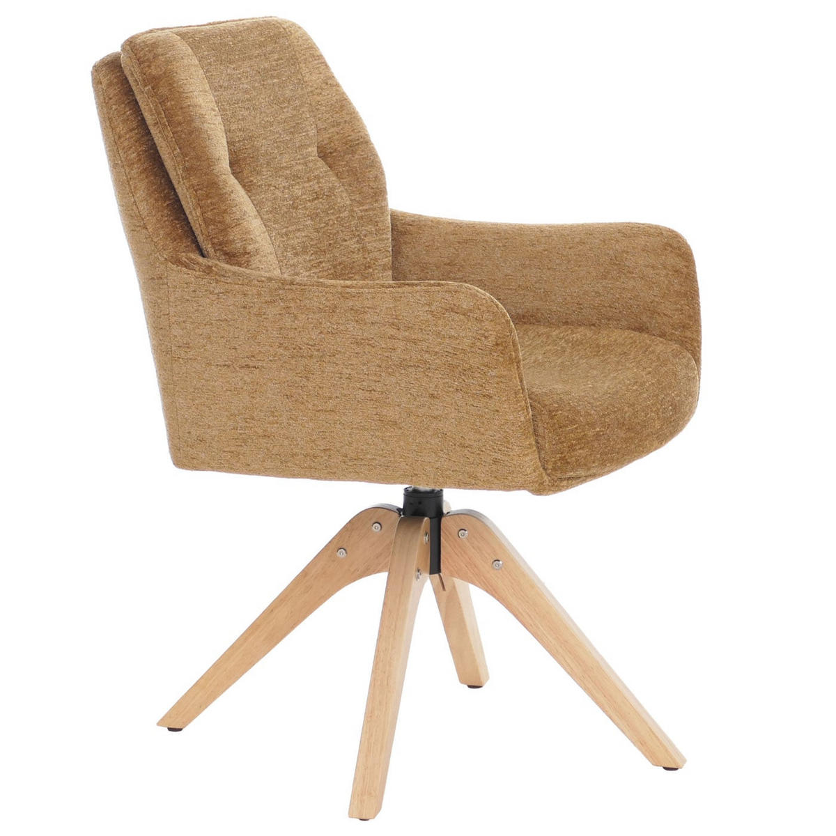 JÍDELNÍ ŽIDLE Hořčičně žlutá, sada 2 ks - žlutá, textil (60/88/65cm) - MCW