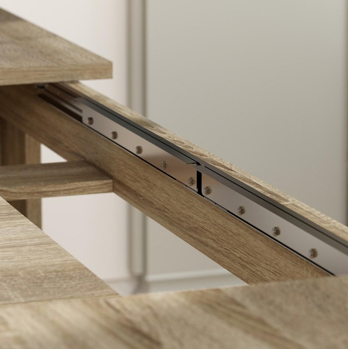 ESSTISCH 180-260/90/76,6 cm ausziehbar mit Schmetterlingsmechanismus in Holzoptik, Eiche - Eichefarben, Holz (260/90/76.6cm) - Redom