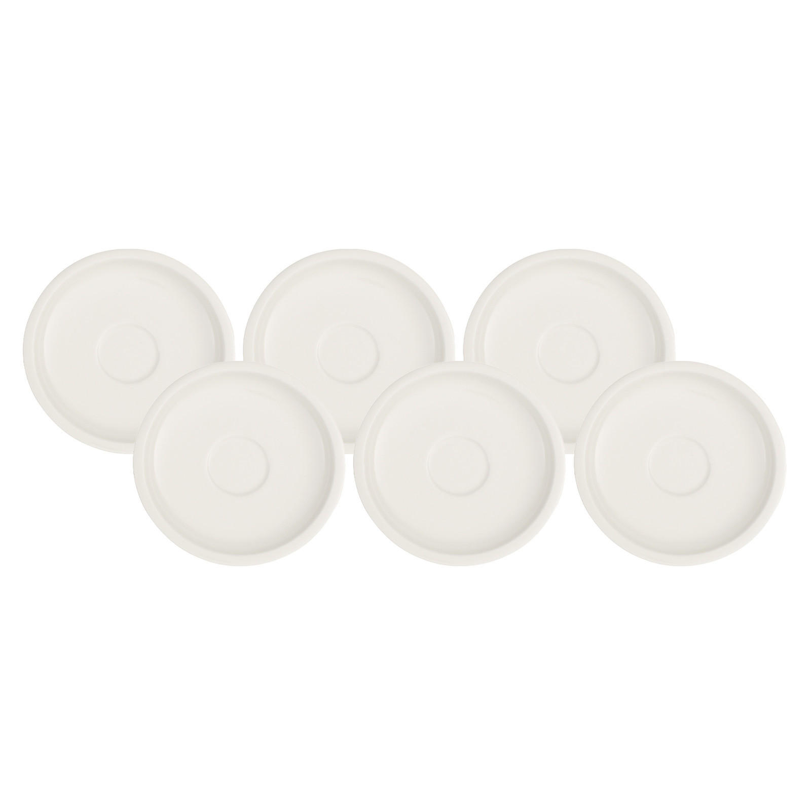 MOKKA-/ESPRESSOUNTERTASSEN Artesano Original weiß ø 12 cm 6er Set - Weiß, Keramik (12cm) - Villeroy & Boch