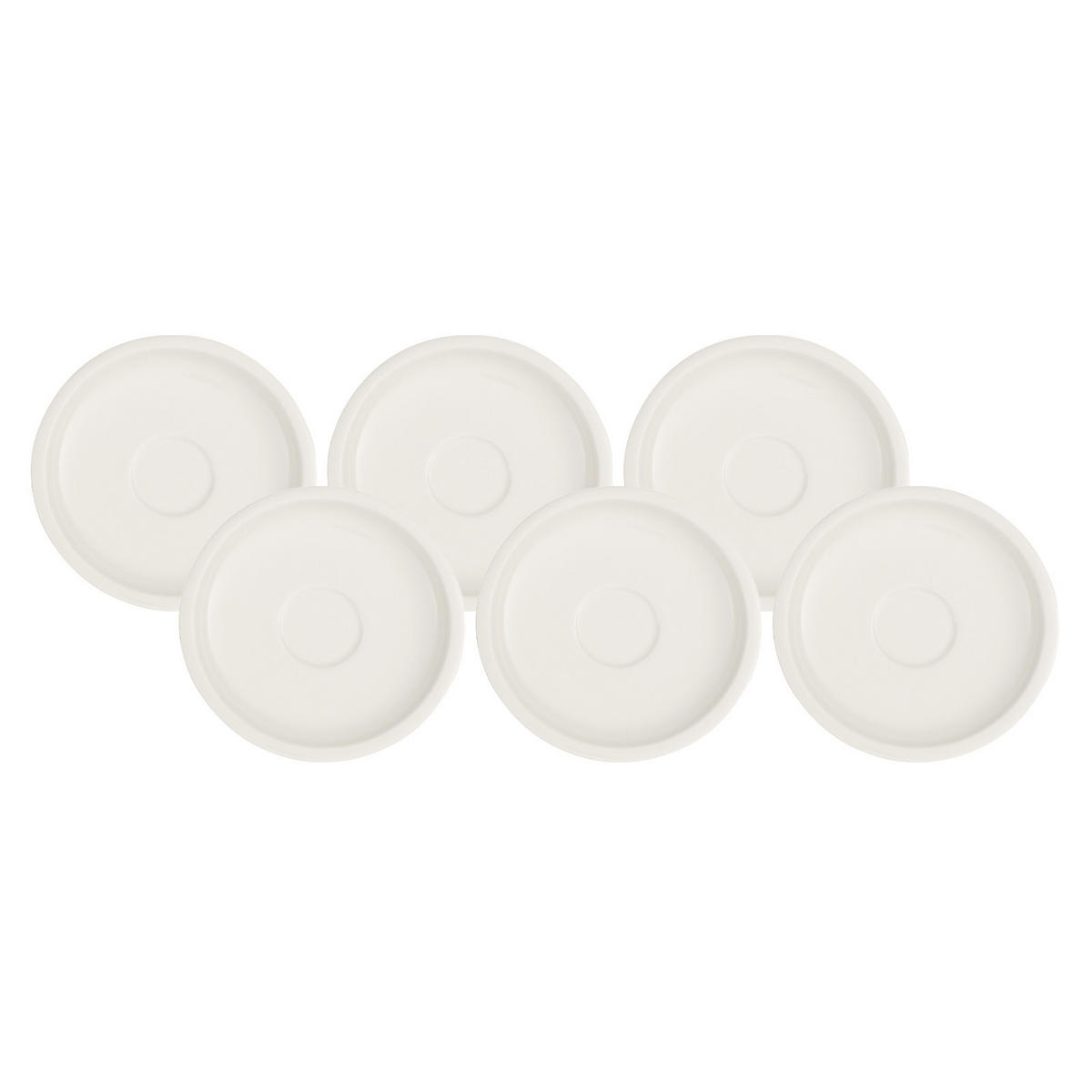 MOKKA-/ESPRESSOUNTERTASSEN Artesano Original weiß ø 12 cm 6er Set - Weiß, Keramik (12cm) - Villeroy & Boch