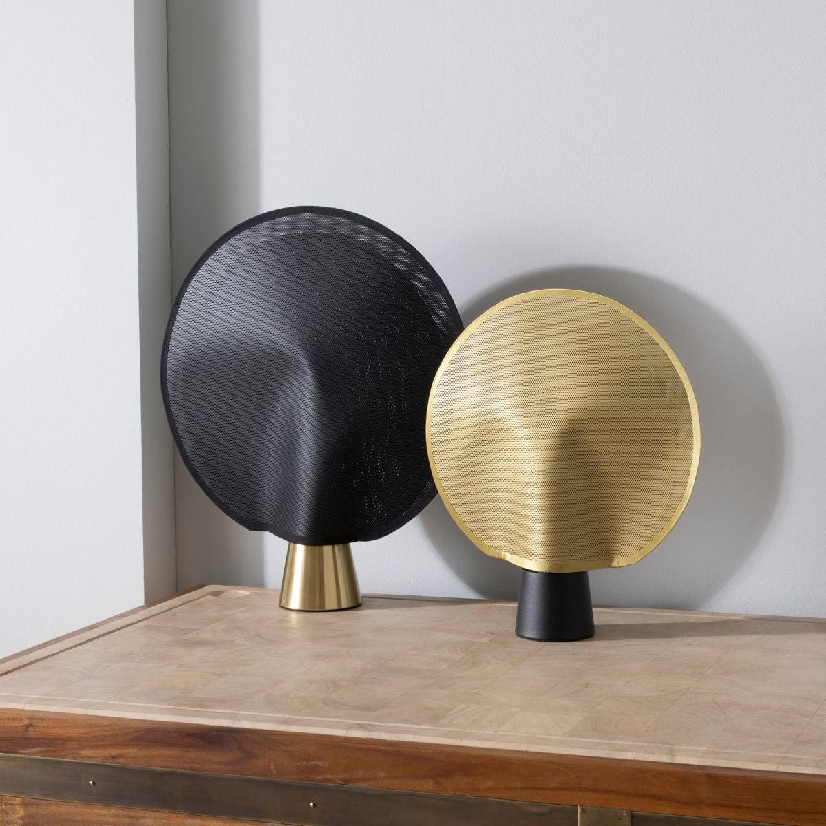 LAMPE Masche D.28cm - Goldfarben, Kunststoff (28.5/7.6/39.5cm) - Signature