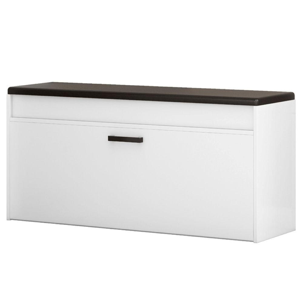 SCHUHSCHRANK, weiß 100/35/49 cm - Weiß, Holzwerkstoff (100/49/35cm)