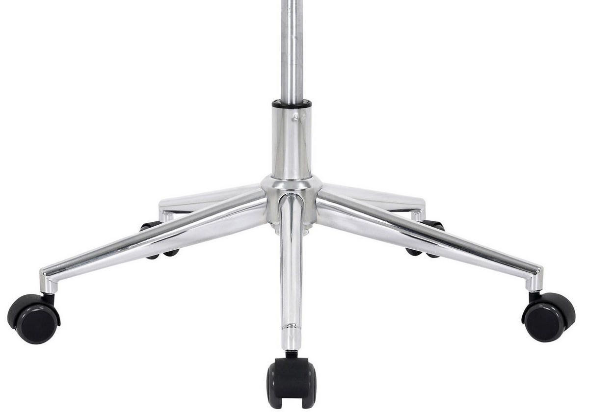 BÜROSTUHL Mellow, Kunstleder Natura/Weiß - Weiß, Textil/Metall (64/132/65cm) - TPFLiving