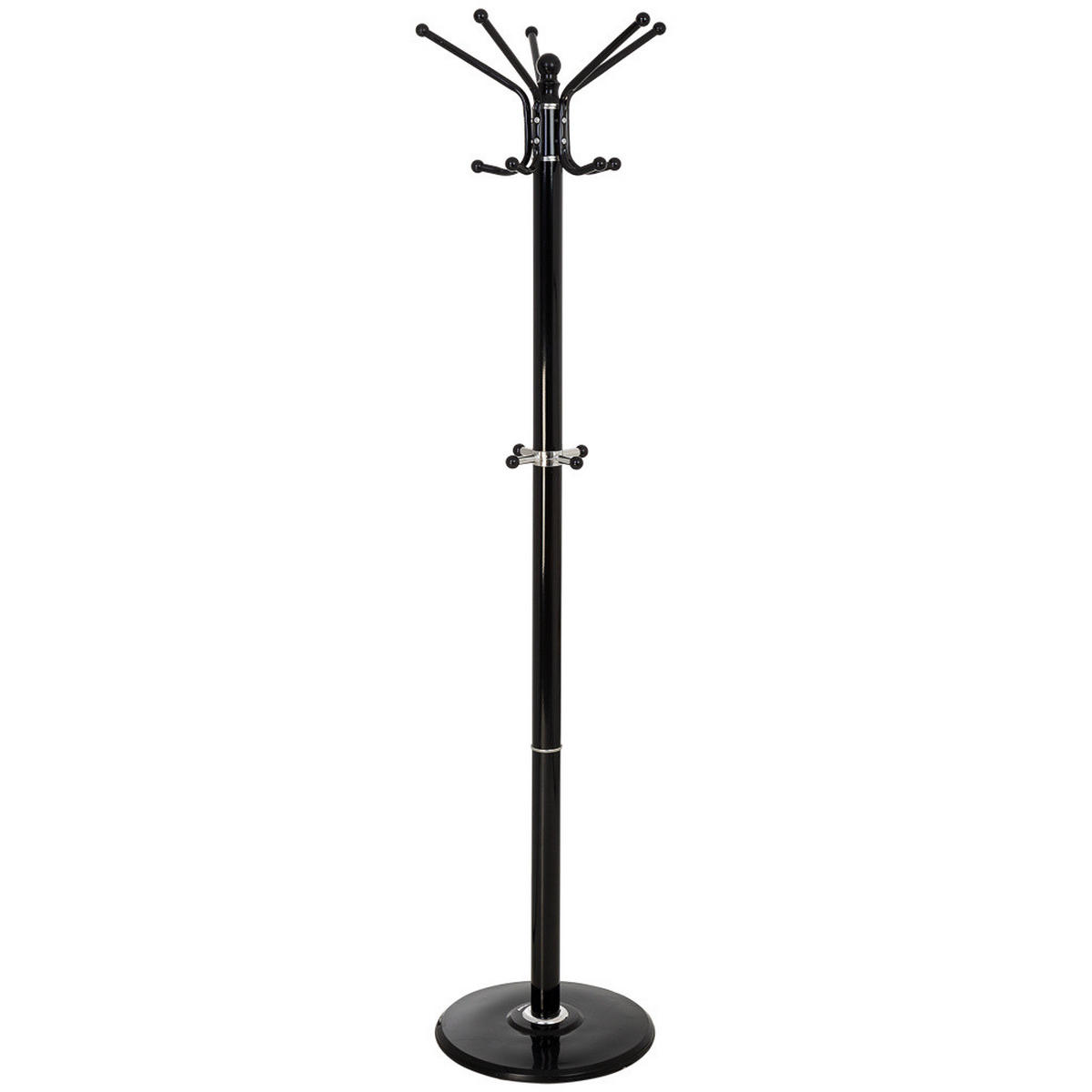 GARDEROBE aus metall - Schwarz, Metall (36/174/36cm) - Wanderlust