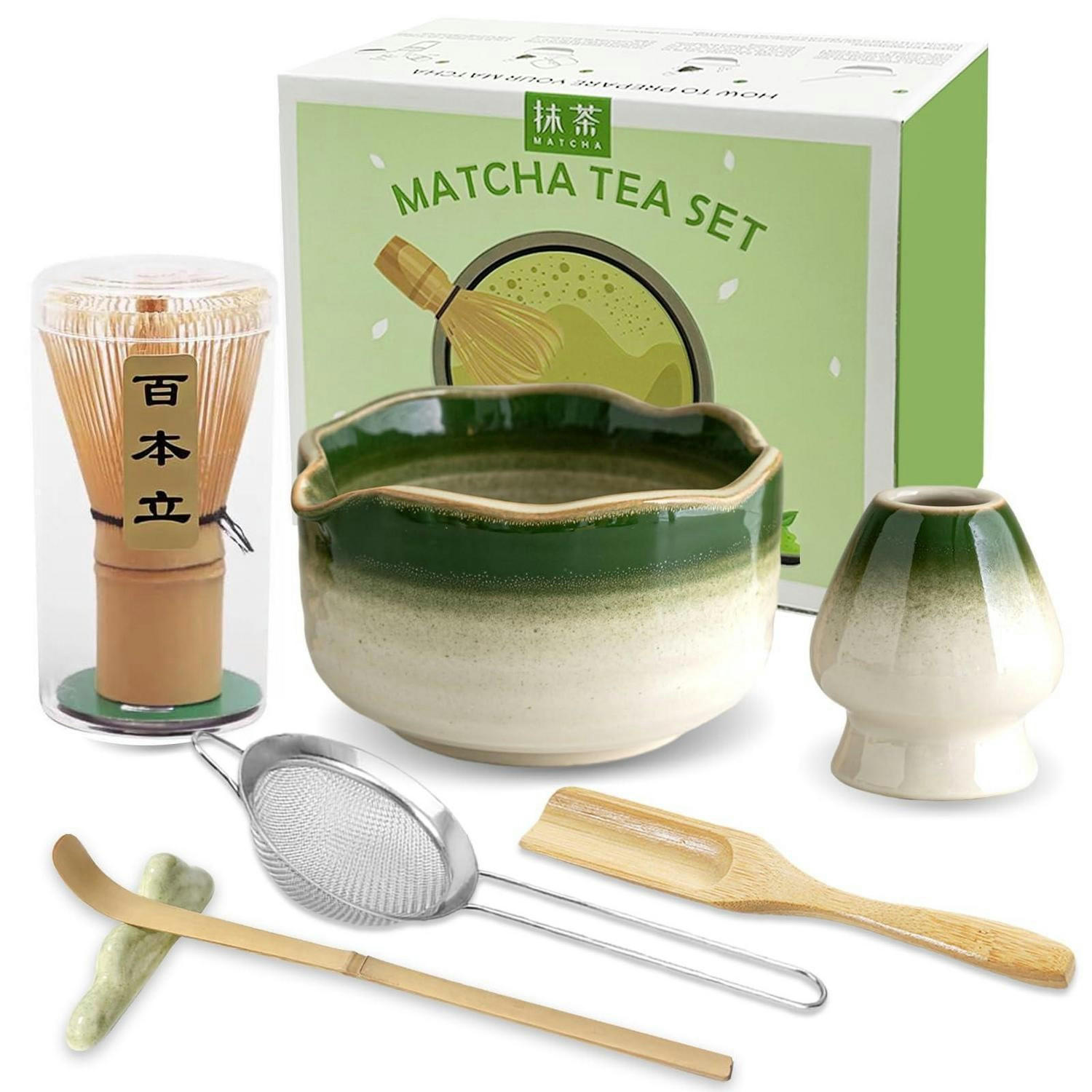 MATCHA Set 7-teiliges Set Grün Farbverlauf - Grün, Keramik (15/10/15cm)