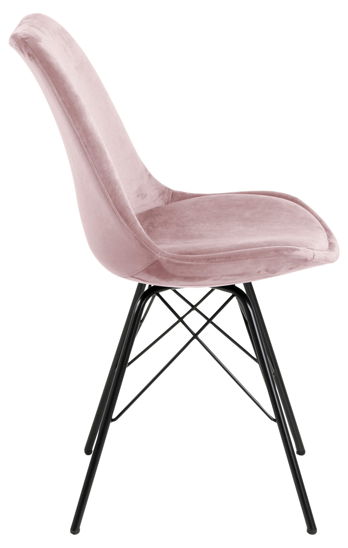 STUHL 2er-Set dusty rose, schwarz - Rosa, Holzwerkstoff (48/86/54cm) - ebuy24