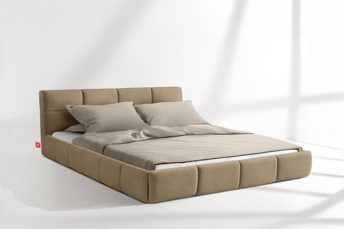 POLSTERBETT ALTOS, gelb - Gelb, Holz/Holzwerkstoff (180/200cm) - KONSIMO®