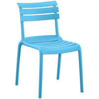 GARTENSTUHL Oskar 49x59x82cm Kunststoff Blau Stapelstuhl - Blau, Kunststoff (49/82/59cm) - DELUKE